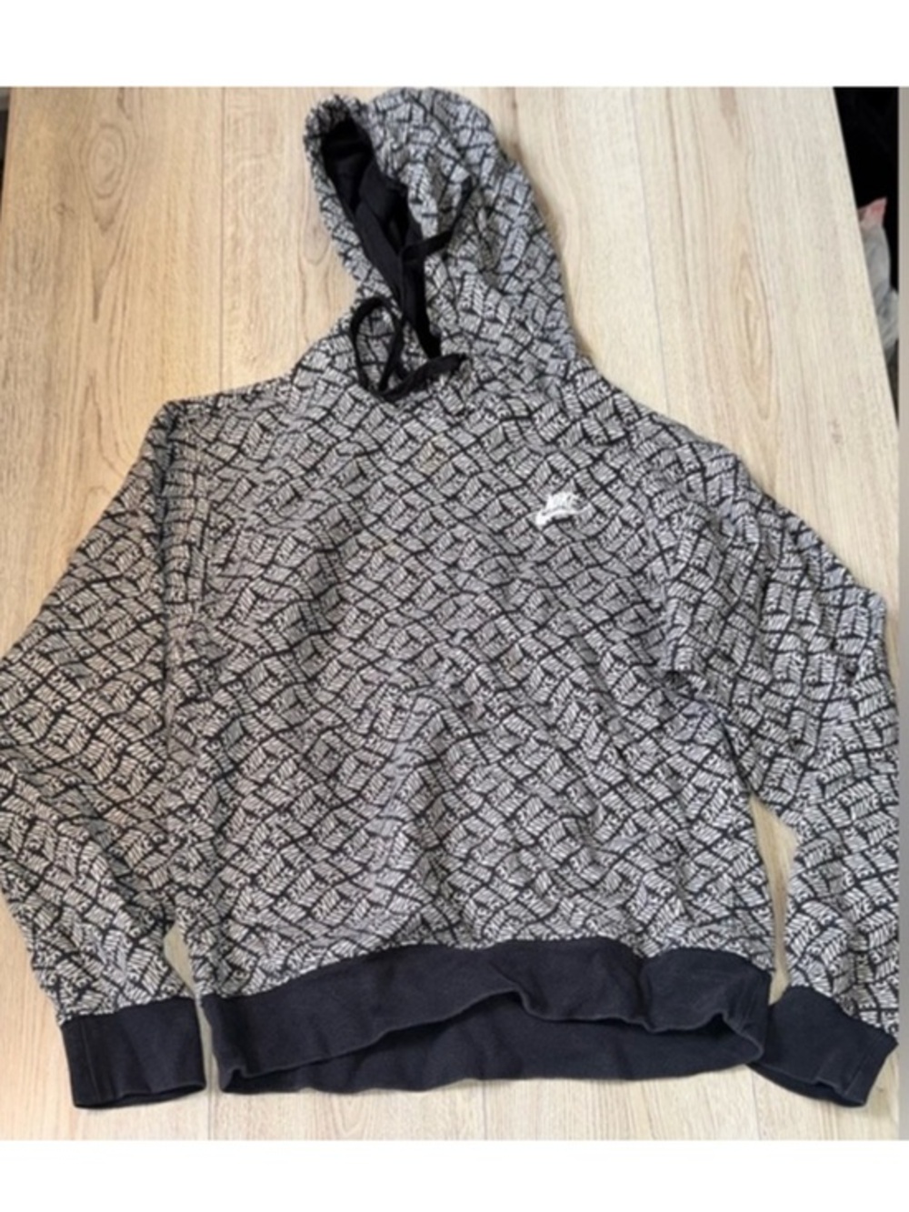 Nike black white hoodie sweatshirt hooded sweater